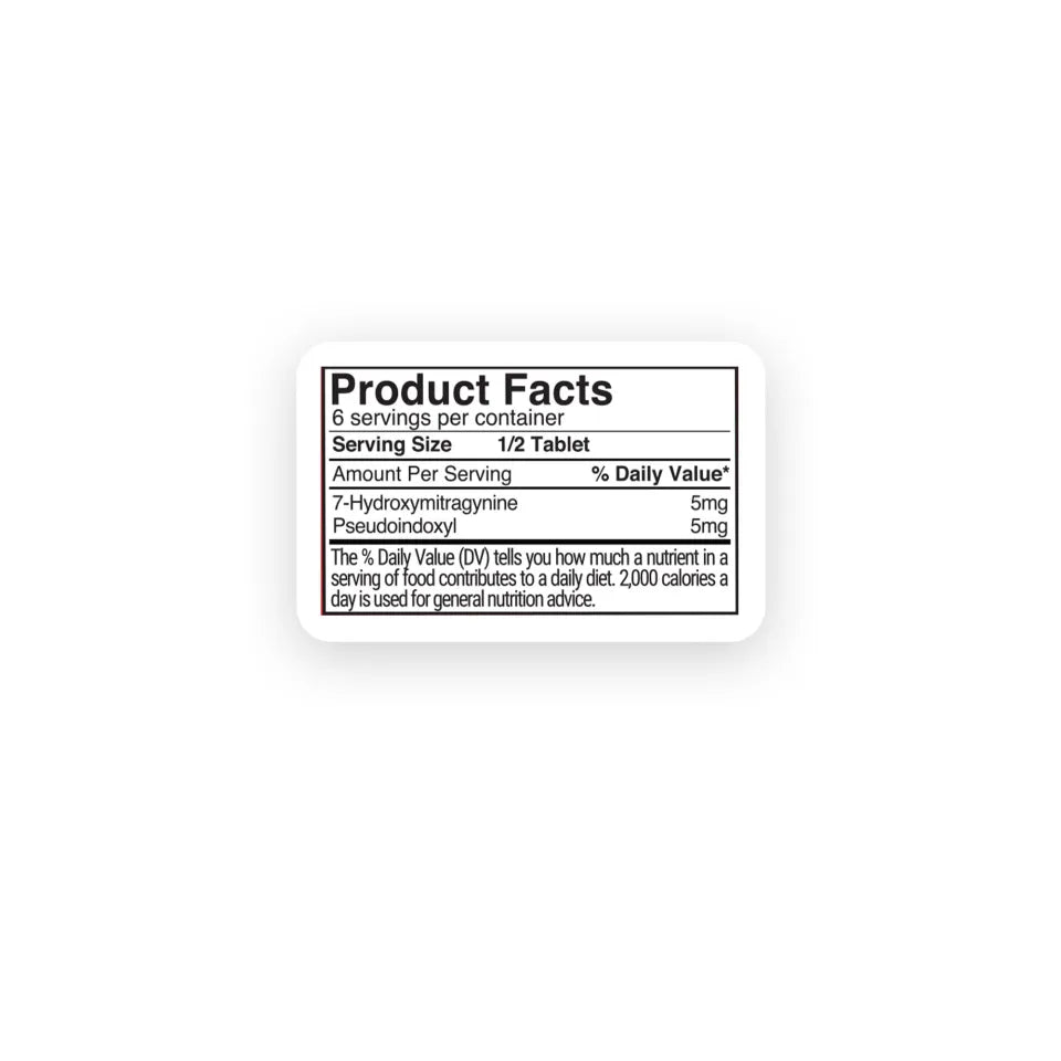 20mg 7-Hydroxy, Pseudoindoxyl Tablets - Strawberry - 3ct