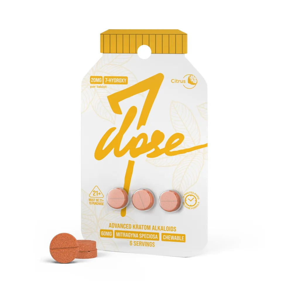 20mg 7-Hydroxy Tablets - Citrus - 3ct