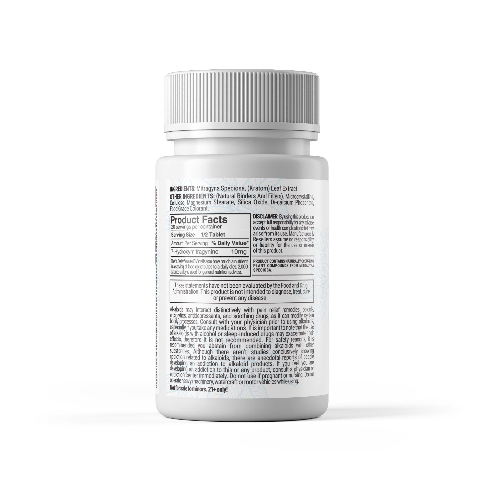 20mg 7-Hydro Jar - Unflavored - 10ct