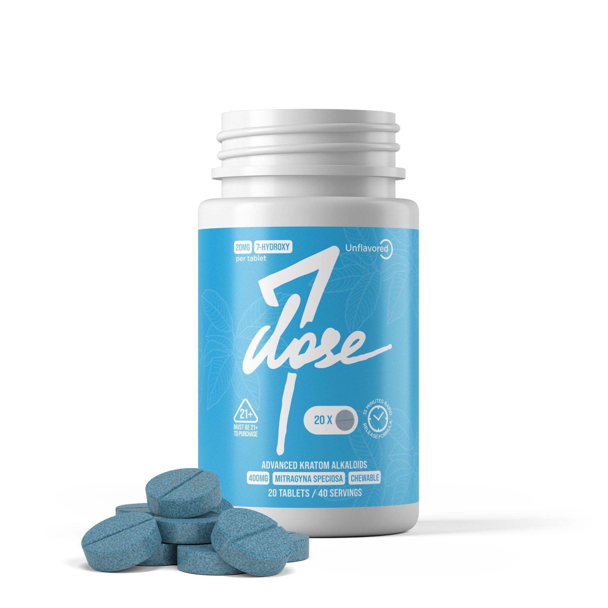 20mg 7-Hydro Jar - Unflavored - 20ct