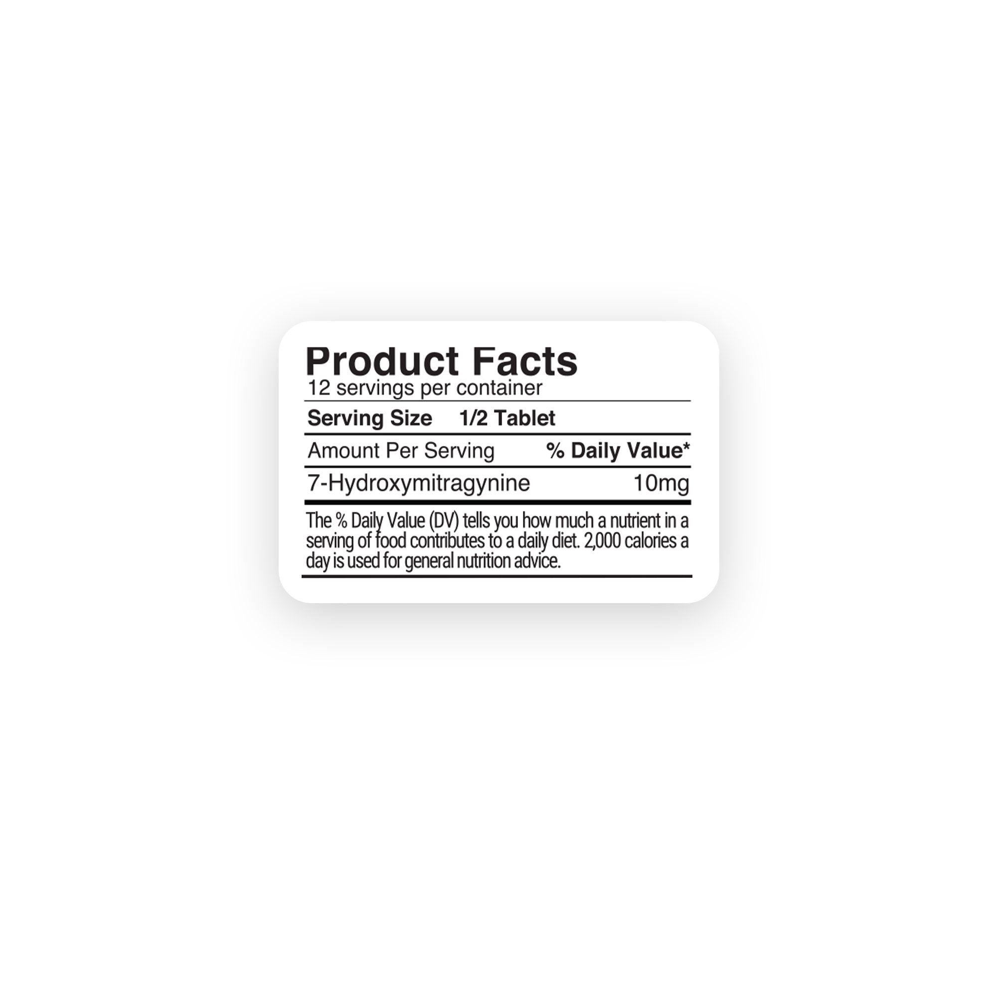 20mg 7-Hydroxy Tablets - Mango - 6ct