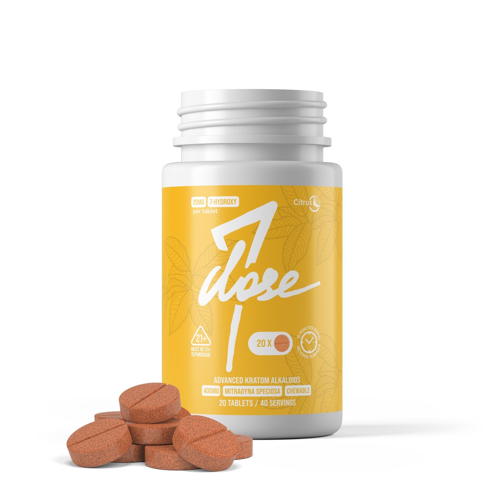 20mg 7-Hydro Jar - Citrus - 20ct
