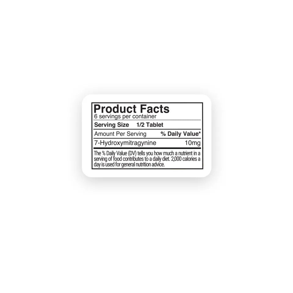 20mg 7-Hydroxy Tablets - Citrus - 3ct
