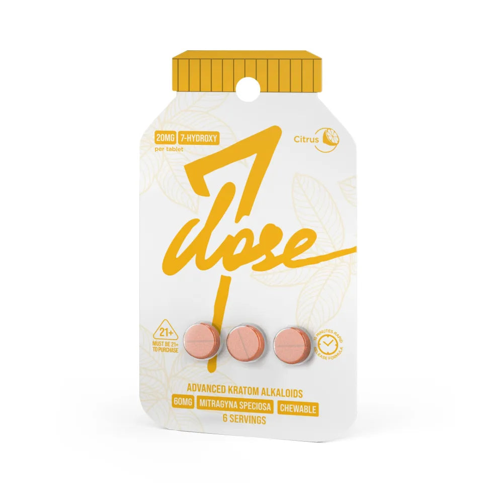 20mg 7-Hydroxy Tablets - Citrus - 3ct