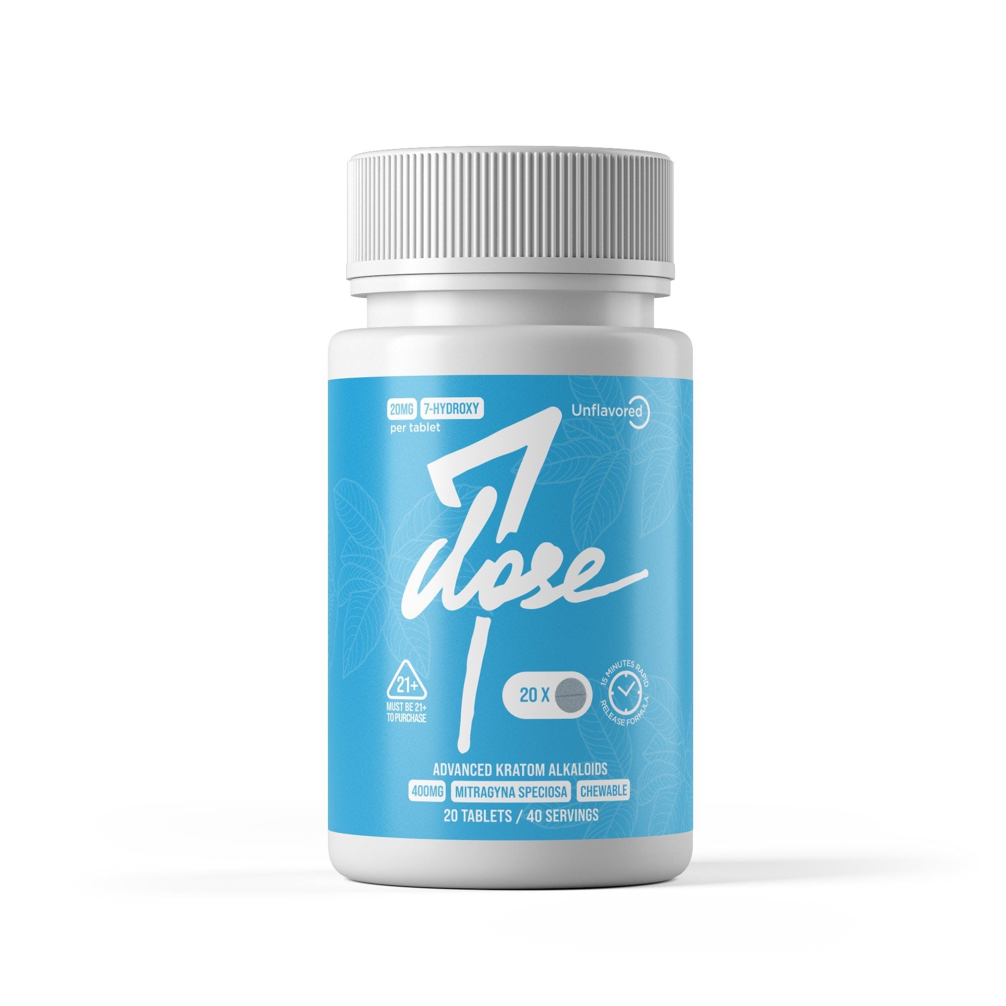 20mg 7-Hydro Jar - Unflavored - 20ct